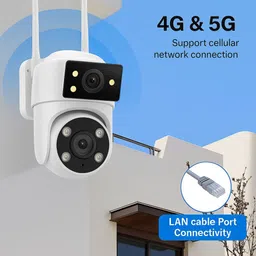 Maizic Smarthome Supercam Lynxo 4G/5G CCTV Camera 4+4 MP Full HD 360 Degree Coverage Smart Camera Security Camera image 3