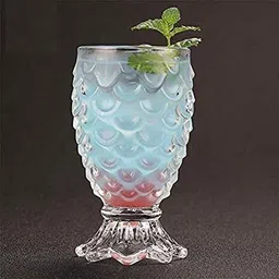(Pack of 6) 225 ML Pineapple Shape Glass for Water, Cold Drink, Cocktail, Beer (Set of 3)_ Glass Set Water/Juice Glass-image-54