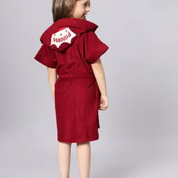 lacylook Maroon Large Bath Robe image 2