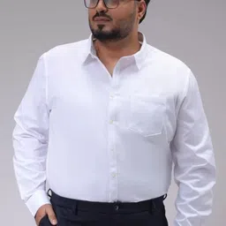 Men Regular Fit Solid Formal Shirt-image-3