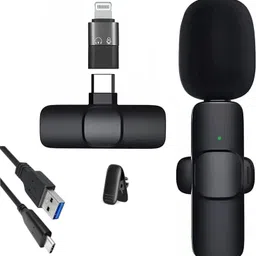 VitalWear Wireless k8 Mic for Type-C Bluetooth Android Cell Phone Tablets Supported Camera Microphone-image-1