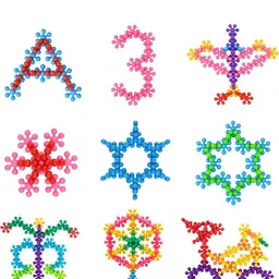 house of common Creative StarLink Interlocking DIY Blocks Educational STEM Toy For Kid (75 Pcs) image 5