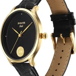 sonata Gold Analog Watch - For Men 7153YL01|7153YL01|7153YL01 image 5