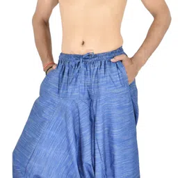 whitewhale Solid Cotton Men Harem Pants image 5