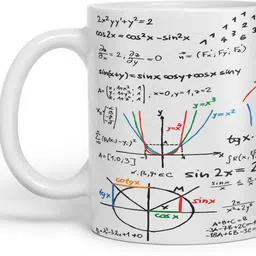 the india style Premium Quality Math Calculations Printed Gift 11 Oz Ceramic Coffee Mug image 1