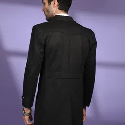 chkokko Tweed Self Design Coat For Men image 2