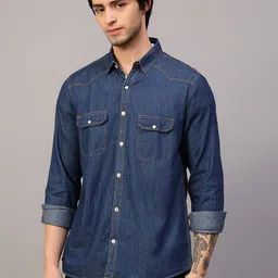 keshav srushti Men Regular Fit Solid Spread Collar Casual Shirt-picture-46