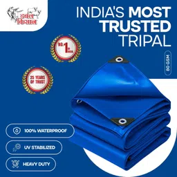 double kissan 36FTX18FT-80-B Tent - For Suitable For: Household Storage, Balcony Shade, 2-Wheeler Cover, Rain Protection image 1