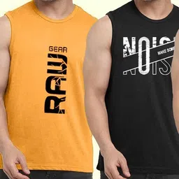 azy fabrics Pack of 4 Men Vest image 3