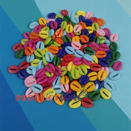 productmine Plastic Multicolor SeaShell Cowrie Kowrie Kodi for DIY Craft 13 MM Apx- 300 PC image 5