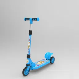 lacossi Scooter for Kids 3 Wheeler Foldable Kick Skating Cycle with Brake Bell LED-Wheel-picture-10