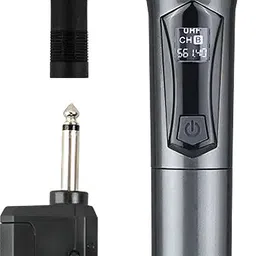 wrader Wireless Dynamic Karaoke Mic with Long Range Battery Backup 50Hrs Party Singing Microphone-picture-24