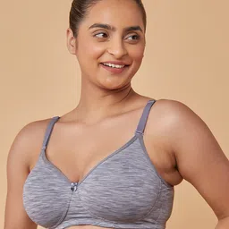 Maashie Pack of 2 Soft Padded Convertible Straps Non Wired Tshirt Bra image 2