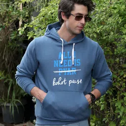 campus sutra Men Full Sleeve Printed Hooded Sweatshirt-picture-21