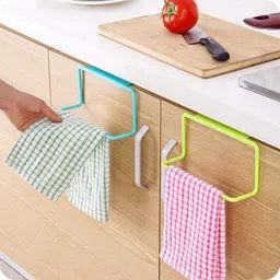 eopzo Napkin Holder Plastic Cupboard Over Door Kitchen Towel Multi Color Towel Holder image 4