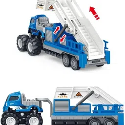 zuuluzrs 1:43 Alloy Diecast Push & Go Playset Friction Powered Truck Model Toy image 5