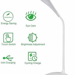 bhajanlal greenery Led Table Lamp with touch sensor Emergency Table Lamp (pack of 1)_L216 Study Lamp image 4