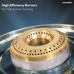 macizo ICONIC Cooktop ISI Certified 2-Year Warranty with Doorstep Service Toughned Glass Manual Gas Stove image 3