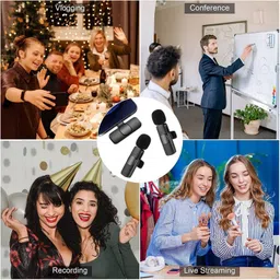 nand Wireless Bluetooth Collar Mic for Youtubers Ideal Microphone M17 Camera Microphone image 3