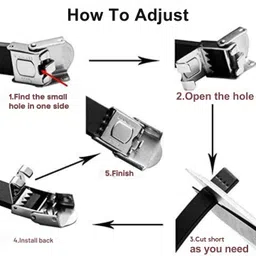 m men style Stainless Steel, Leather Bracelet image 3