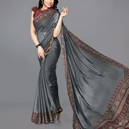 mirchi fashion Paisley, Floral Print Daily Wear Chiffon, Georgette Saree-picture-18