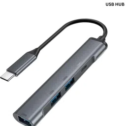 WEROX USB C hub has 1x USB 3.0 port, 4x USB 2.0 ports USB C hub has 1x USB 3.0 port, 4x USB 2.0 ports USB Hub-picture-46