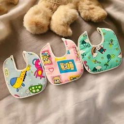 hooper Baby Bibs With Trendy Designs, With Dual Layer Cloth, Assorted Prints and Colors image 2
