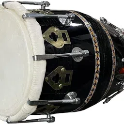 sk musical DESIGN WOOD DHOLAK HAND MADE INDIAN~SHESHAM WOOD (Only for Dholak Lover) Nut & Bolts Dholak image 2