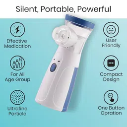 rkmy Mini Portable Mesh Nebulizer Machine, For Adults and Kids image 2