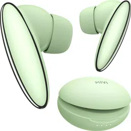 mivi Duopods K6, 50Hrs PT, HD Call, Fast Charging, 50ms Latency, IPX4,Voice Asst.5.3v Bluetooth Headset image 1