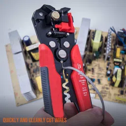 zishnav Multifunctional Cable Wire Stripper Cutter, Crimping Stripping Plier Tool Self-adjusting 8" Automatic Wire Stripper/Cutting Pliers Manual Crimper image 4