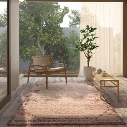 jaipur rugs Red Abstract Wool 8 x 10 ft Hand Knotted Carpet image 1