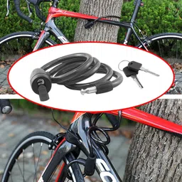 otoroys 39 CM Cable Lock 2 Keys For Helmet Bicycle Lock image 3