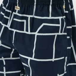 Printed Men Dark Blue Boxer Shorts-image-84