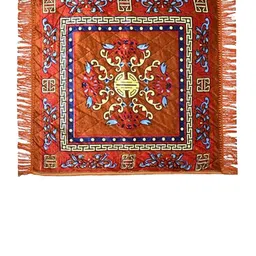 Kuber Industries Red & Blue 2 Pieces Velvet Prayer Mat image 5