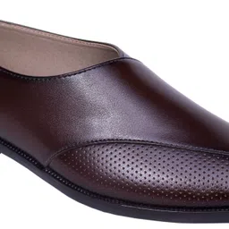 blue gold Patent Leather/ Peshawari shoes/ Ethnic jutti Lace Up For Men image 3