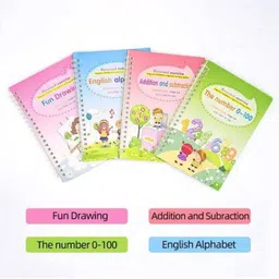alornor Magic Book Practice Book Copy Book, Number Tracing Book for Preschooler with Pen-picture-10