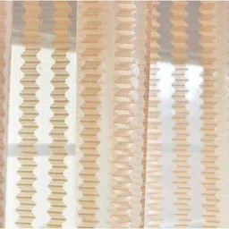 dtodexpress 152.4 cm (5 ft) Tissue Semi Transparent Window Curtain (Pack Of 2) image 3