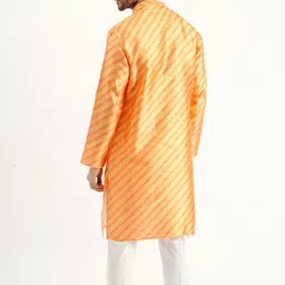 niraj creation Men Printed Silk Blend Straight Kurta image 3