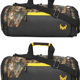 monvelli 20 L Gym Duffel Bag - GYM DUFFLE BAG FOR INDOOR OUTDOOR SPORTS - Yellow, Yellow-picture-14