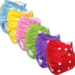ocean count Reusable Baby Cloth Diaper with Inserts/ 0-3 Years (Pack of 6 diaper+6 Insert)-picture-25