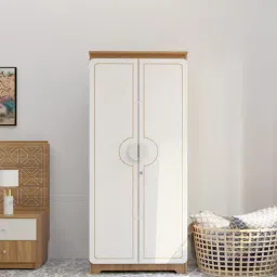 neudot Astona Delight 2 Door Wadrobe In Leon Teak Finish-picture-16