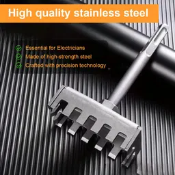 serplex Square Hole Cutter for Drill Tool Square Hole Cutter for Power Drill Stainless Steel Electrical Box Tool Metal Cutter image 3