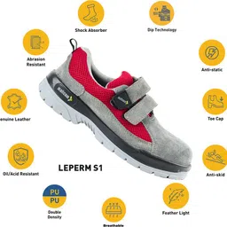 mallcom Steel Toe Suede Safety Shoe image 2