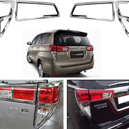 sntp Premium Quality Tail Light Chrome Cover For Innova Crysta 2016-2022 Set Of 4 Chrome Toyota Innova Crysta Rear Garnish-picture-17