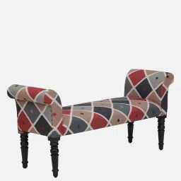 amberville from pepperfry Lamington Sheesham Wood Recamier In Chestnut Finish image 5