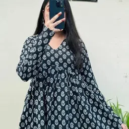 amanprints Casual Regular Sleeves Printed Women Black Top-picture-26