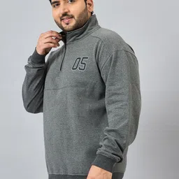 austivo Men Full Sleeve Solid Sweatshirt image 3