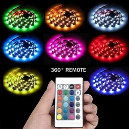 astern 90 LEDs 3.5 m Multicolor Color Changing Strip Rice Lights image 3