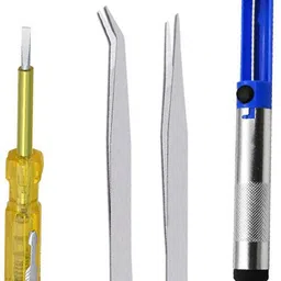 crafts haveli MT-87 & Anti Static Tweezer 2Pc & 2in 1 Tester, Tweezer Tester SolderingPump Digital Multimeter image 3